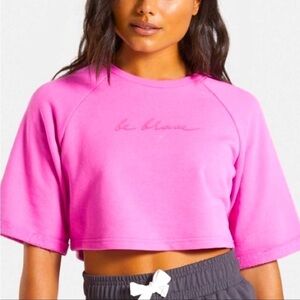 GYMSHARK - Be Brave Crop Sweater Top